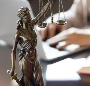 Lady Justice figurine